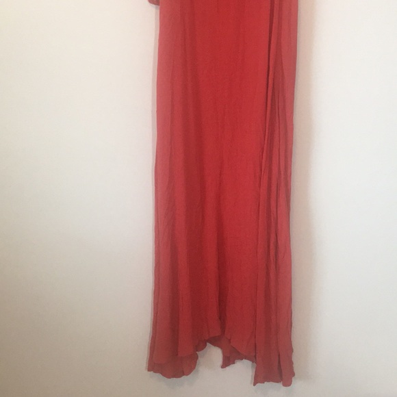 Amuse Society red crinkle wrap maxi dress - Picture 6 of 7